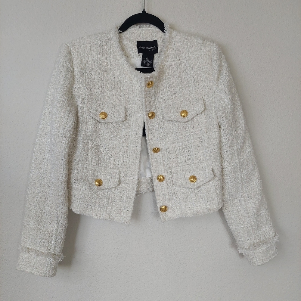 Mark Edwards Studio Tweed Blazer Jacket‎ Size Small NWT